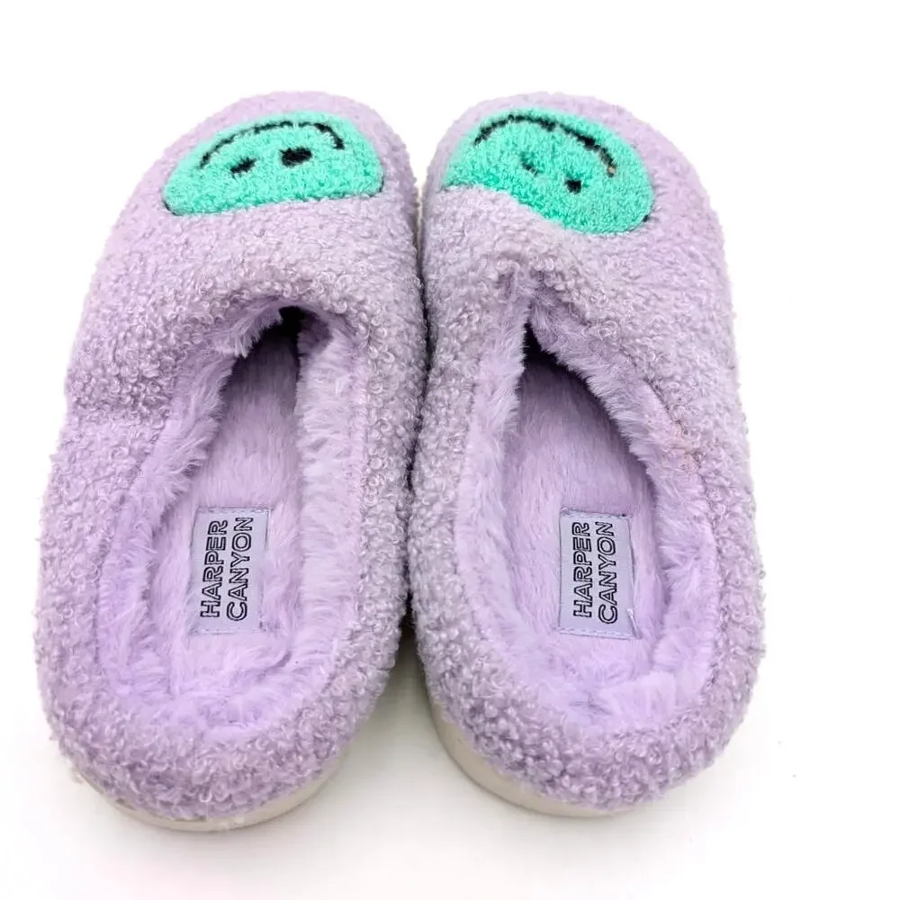 Harper Canyon Smile Slipper Kids' Girls Purple/White Size US3/4M
